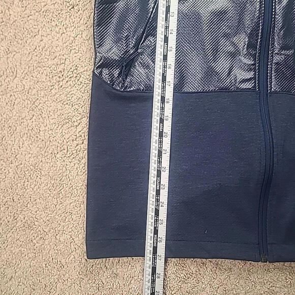 NWT Under Armour Storm ColdGear Hybrid Windbreaker Mens Jacket Med Navy Blue - Picture 9 of 9